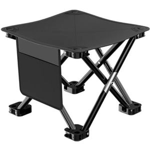 AOUTACC Grote ultralichte draagbare opvouwbare campingkruk voor buiten vissen wandelen backpacken reizen kleine krukken (grijs, X-Large: 39,9 x 36 x 33 cm