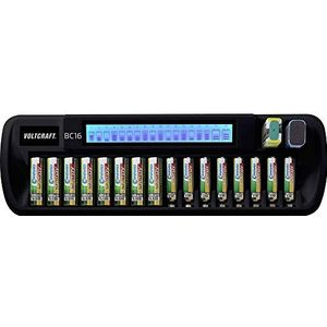 VOLTCRAFT BC16 Batterijlader NiMH, Li-ion AA (penlite), AAA (potlood), 9 V (blok)