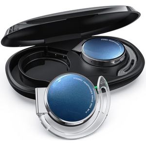 Micool BT-X On Ear Hoofdtelefoon, Bluetooth 5.3, Open Ear, Draadloos, Clip-On, Sport, 4 Microfoons, Comfort Fit, Zwart, Zilver en Blauw