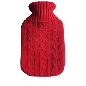 DieffematicRSD Warmwaterkruik 2000 ml water gevulde warmwaterfles zak (Color : Red)