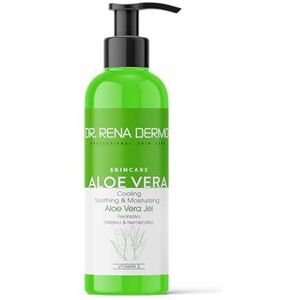 DR RENA DERMO Aloë vera-gel, hooggedoseerd, after sun kalmerend, hydraterend, hoog gehalte aan aloë vera, 200 ml