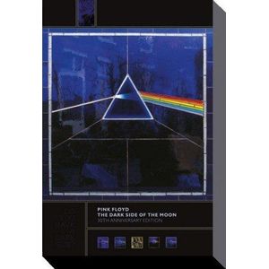 1art1 Pink Floyd Poster Kunstdruk Op Canvas Dark Side Of The Moon, 30th Anniversary Edition Muurschildering Print XXL Op Brancard | Afbeelding Affiche 50x40 cm