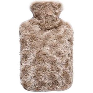 DieffematicRSD Warmwaterkruik 1500ml wasbare warmtetherapie dikke zachte pluche veilige winter duurzame warmwaterfles verwijderbaar lekvrij met dekking warm draagbaar (Color : 3)