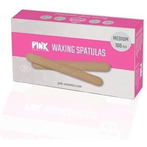 Middelgrote waxende houten spatels 100 stuks - Voor het schoon aanbrengen van wax of suikerpasta - Ideaal voor ontharing op oksels, wangen, Braziliaanse bikini - Geschikt voor waxen en waxen met suiker