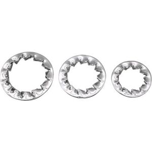 Stervormige tandborgringen, 5-50 stuks interne tandborgringen 304 roestvrij staal M3-M22 ring(M8(50pcs))