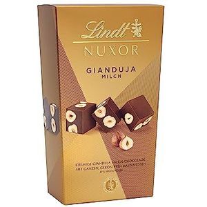 Lindt Nuxor Ballotine melk, verpakking van 193 g, volle melkchocolade met hele geroosterde hazelnoten, bonbons, chocoladecadeau