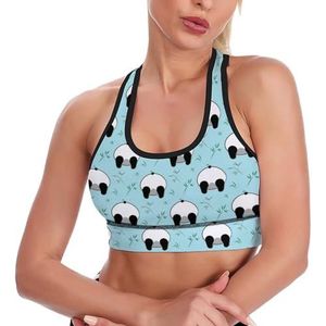 Grappige Panda Butt Tanktop voor dames, sportbeha, yoga, workout, vest, atletische bh's