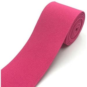 1 meter 40 mm elastische banden voor broeken taille rubberen band stretch singels tapes riem DIY ondergoed kleding naaien accessoires-neon roze-40mm