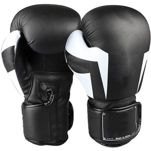 Kickboksen Sparring Handschoenen, Lederen Training Handschoenen, Bokshandschoenen voor Mannen & Vrouwen Bokszak Training-8oz