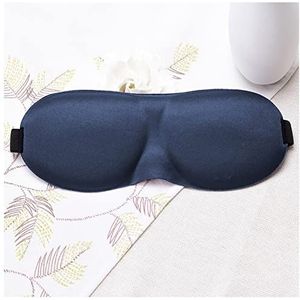 Oogmasker Om Te Slapen 1 stks 3d slaap masker natuurlijke slaap oog masker eyeshade cover schaduw oog patch vrouwen mannen zachte draagbare blinddoek reizen eyepatch Slaapmasker (Size : Navy blue)