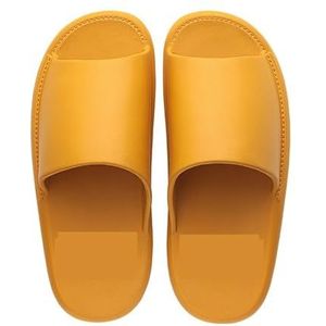 Sandalen, Zomerpantoffels for dames en heren, thuisbadkamer en buitencomfort Dames pantoffels(Yellow,45 EU)