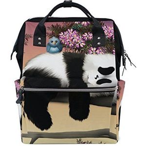 MUMIMI Mummy Bag Luier Tassen Grotere Capaciteit Baby luiertas Mode Panda Vogel Bloem Mummy Rugzak