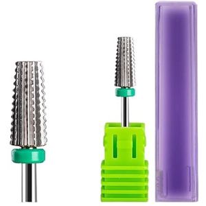 Mozulon 1 stuk nagelboorbit, roterende freesbit for elektrische manicure en pedicure(Tungsten 22)