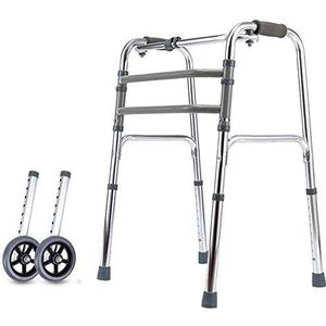 Opvouwbare lichtgewicht rollator, aluminium in hoogte verstelbare loophulp voor ouderen, looprek voor gehandicapten, B (B)