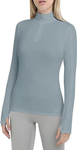 TCA - Fusion - Hardloop Top - Cyaan - Sneldrogend, Lange Mouw, Half-Zip