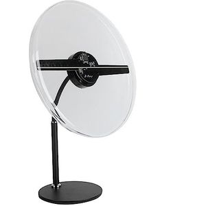 Holografische 3D-projector, 30 cm 256 LED-ventilatorreclame, projectiedisplay met standaard, ingebouwde 16 GB geheugenkaart, gebruikt in tentoonstellingen, winkels, winkelcentra, bioscopen (EU-tecker)