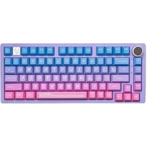 QPSJXN Keycaps PBT 81 Five Side Dye Sublimatieset Kits Kits DIY (Dreamy Purple)