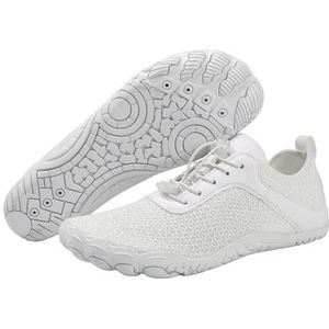 G4ZS5Z0G1 Blotevoetenschoenen voor dames en heren, antislip brede teen box wandelen waterschoenen, gezond, Wit, 38.5 EU