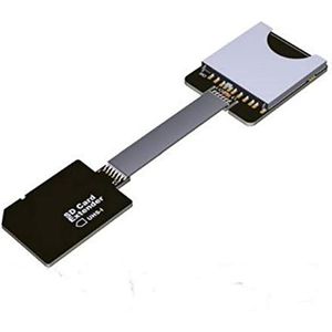 ADT-LInk MicroSD TF Verlengkabel Micro SD Extender Express Extender Cord Linker TF-kaartlezer Adapter voor SDHC SDXC UHS-I Stabiele Geen FPC-kaart Lezen Test Lijn Tot 104MB/s (5cm, B22SF)