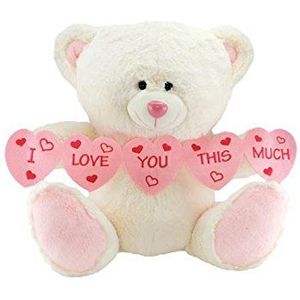 Neco Plush I Love You This Much Heart Teddybeer 40 cm