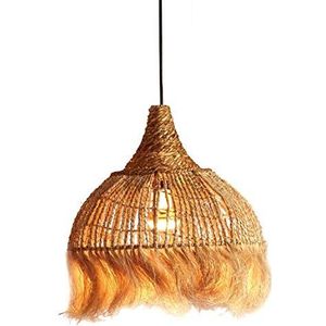 Casa Moro Boho Chic hanglamp BALI van Abaca plant handgevlochten | mediterrane natuurlijke lamp met kabel 178cm | INDL2030
