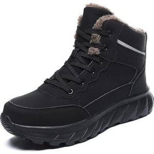 YOMACY Heren Winter Warme Waterdichte Sneeuwlaarzen, Outdoor Wandelen Antislip Enkellaarsjes, Booties Waterdichte Slip Op Warm Bont Gevoerde Sneaker, mannen Winter Laarzen Mode Trekking Hoge Top