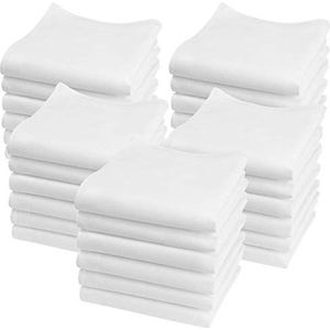 Merrysquare Lilliput Minizakdoeken, effen, klein formaat, 100% katoen, 23 cm x 23 cm, 23cm x 23cm