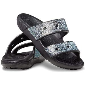 Crocs - Classic Glitter Sandal Kids - 2077880C4 - Kleur: Zwart - Maat: 36 EU