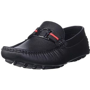 GUESS Men's ASKERS Loafer, Black, 7.5