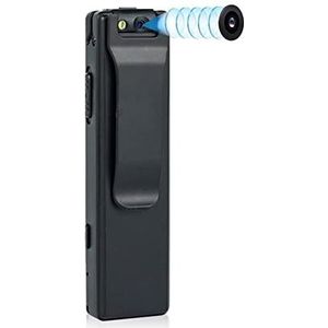 Lichaamscamera A3 Mini Digitale Camera HD Zaklamp Micro Cam Magnetische Body Camera Bewegingsdetectie Snapshot Loop Recording Camcorder voor beveiliging, werkgegevens(With 32G TF Card)