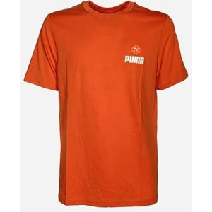Puma Heren T-shirt met korte mouwen, Chilli Powder, Oranje