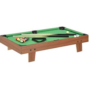 3 Feet Mini Pool Tafel 92x52x19 cm Bruin en Groen