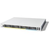 Cisco Catalyst 1300-48MGP-4X - Managed Switch - 32 GE-poorten - 16 poorten 2.5GE - PoE - 4 SFP+ 10GE-poorten
