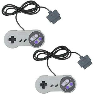2 packs vervangende controller gamepad voor SNES, gamecontroller voor origineel Super Nintendo Game entertainmentsysteem