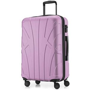 Suitline harde koffer trolley check-in bagage, TSA, 66 cm, ca. 58 liter, 100% ABS mat lila