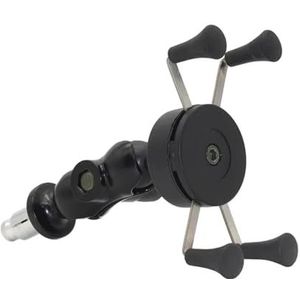 Telefoonhouder Motorfiets Voor Yamaha Voor YZF R6 2006 2017 R1M Gsm Stand Motorfiets Telefoon Houder Vork Stem Mount GPS Navigatie USB Beugel Navigatie Plaatbeugel (Color : No USB)