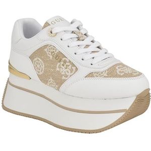 GUESS Camrio Sneaker voor dames, Wit 147, 37.5 EU