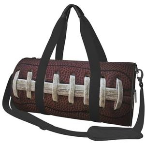 American Football veters, grote capaciteit reizen plunjezak ronde handtas sport reistas draagtas fitness tas, zoals afgebeeld, Eén maat