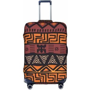 Bagage Cover Koffer Cover Protectors Bagage Protector Past 18-30 Inch Bagage Afrikaanse Modder Doek Tribal, Afrikaanse modderdoek tribal, L