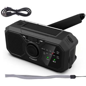 Richolyn Lighting Radio - Duurzame Solar Energie Radio, Gemakkelijk te gebruiken Solar Radio voor Camping, Bergbeklimmen, Vissen, Wandelen, Survival