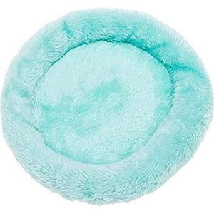 Klein huisdier fleece mat hamster kooi cavia winter warm ronde bed kleine huisdier slaapbed matten (Color : Blue, Size : S)