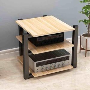 Media-opslagkast, 3 AV-mediastandaard, Cd-spelerstandaard, Stereocomponent-opslagkast For Thuis/kantoor/theater(Natural)