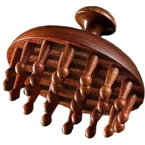 1 stuk hoofdmassageborstel hout, scalp massage, premium hoofdmassageborstel, shampooborstel, nat en droog