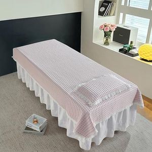 Roze,80x200cm,LDLCYCN Verkoelend Massagelaken Met Gezichtsgat Herbruikbare SPA-Massagetafel Bedhoes Salonlaken Ademend Comfortabel Massage SPA-Bankhoes Voor Zomer Wasbaar