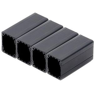 10 stuks / partij AC koppeling aluminium doos behuizing circuit board elektronisch project 65 x 25 x 30 mm (kleur: 10 x 65 mm metaal)