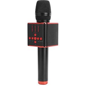 Karaoke Wireless Microphone, Moving Coil Handheld Bluetooth Microphones, KTV Home Kids Karaoke Speech Microphone Speaker, Noise Reduction Dynamic Microphone with USB Cable