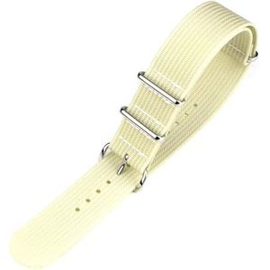InOmak Nylon geribbelde horlogeband 20/22mm vervangende stoffen horlogeband, 22mm, Nylon