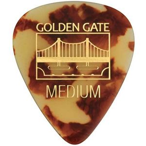 Golden Gate MP-44 Sideman Shape Guitar Picks, 0,75 mm Dikte, Dalmatische schildpad