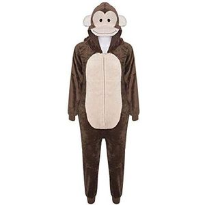 A2Z 4 Kids - E.S Monkey - Dier Onesie - Super Zacht Kostuum Voor Kinderen - 11-12 jaar