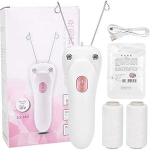 Elektrische gezichtshaarverwijderaar Elektrische gezichtshaarverwijderaar Katoenen draad Haarverwijderaar scheerapparaat Dames gezichtshaarverwijderaar voor vrouwen(02)